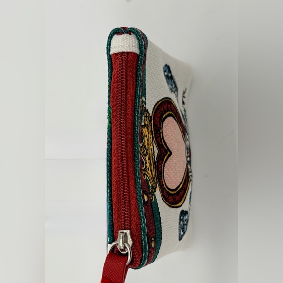 BRIGHTON- Heart and Crown - Canvas Printed Coin Pouch NWOT - Picture 4 of 6